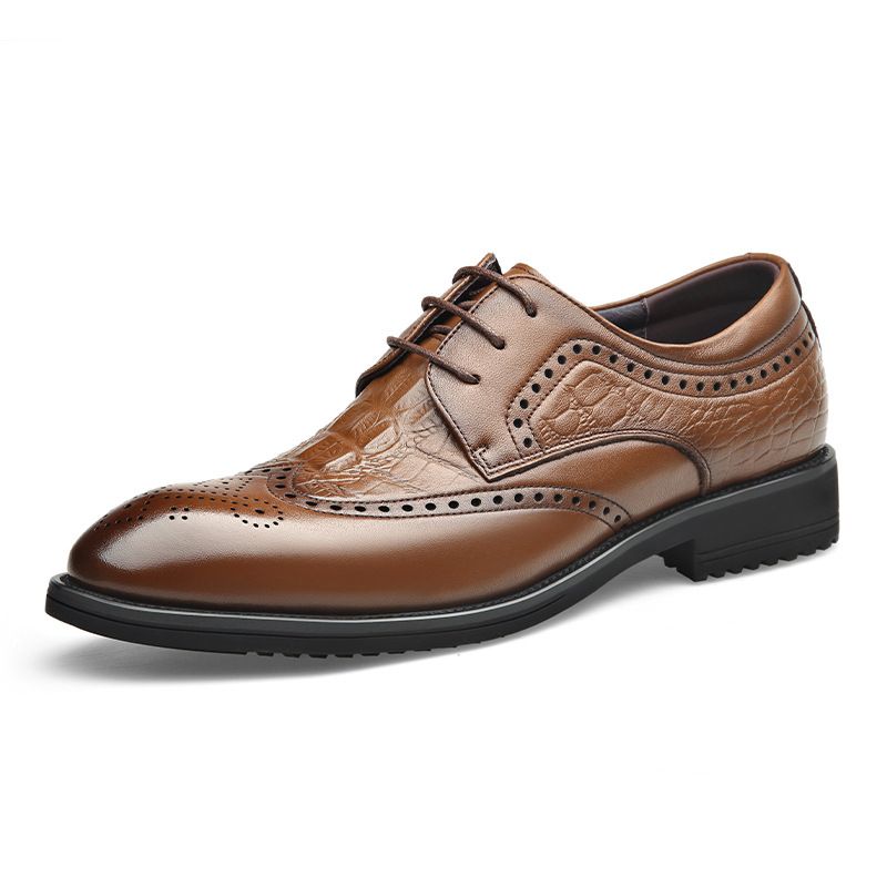 2023 New Fashion Brogue Sko Udskårne Mænds Sko Formel Business Casual Sorte Ko Kjole Sko