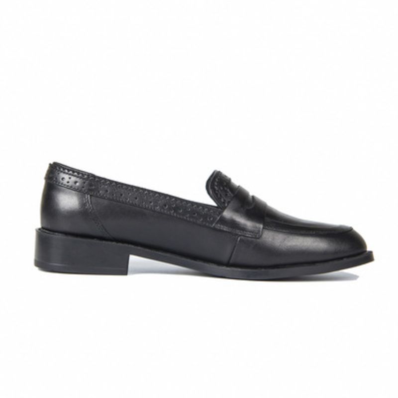 Brogue Sko Udskårne Flade Sko Oxford Sko Retro Farve Polerede Damesko Sko Loafers