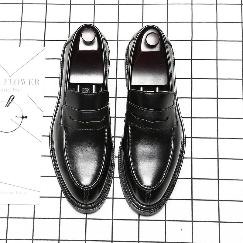 Doudou Sko Mænds Trend Slip-on Loafers Business Formelt Slid Åndbare Afslappede Kjole Sko