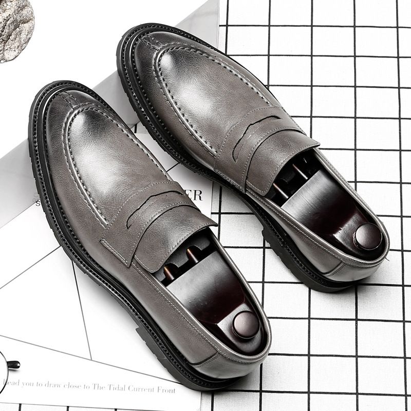 Doudou Sko Mænds Trend Slip-on Loafers Business Formelt Slid Åndbare Afslappede Kjole Sko