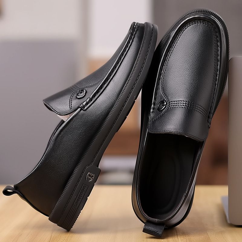 Forår Nye Mænds Loafers Business Casual Sko Sæt Fødder Kjole Sko Low Top Koskind Doudou Sko Mænd