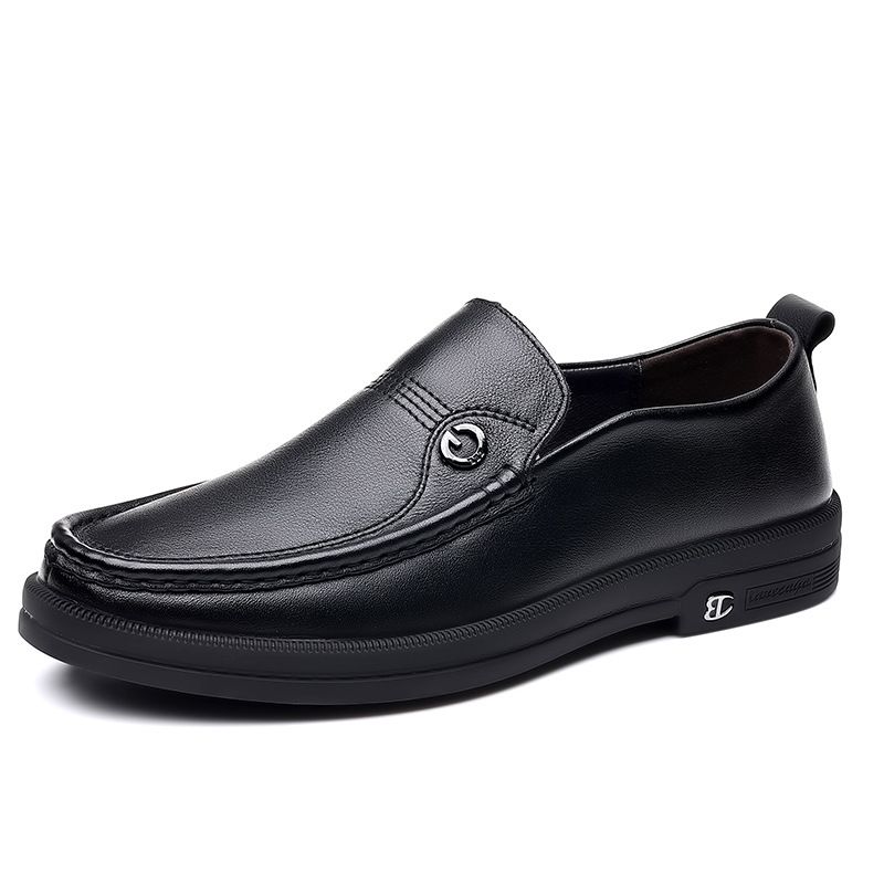 Forår Nye Mænds Loafers Business Casual Sko Sæt Fødder Kjole Sko Low Top Koskind Doudou Sko Mænd