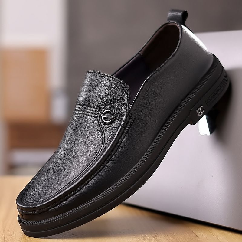 Forår Nye Mænds Loafers Business Casual Sko Sæt Fødder Kjole Sko Low Top Koskind Doudou Sko Mænd