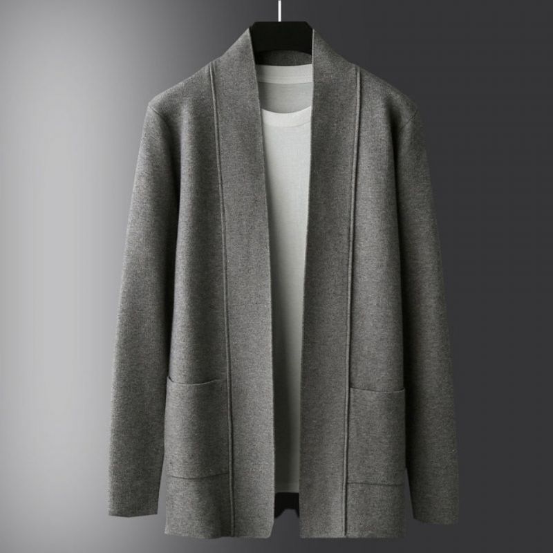 Herrejakker Lange Cardigans Mode Casual Toppe Trend