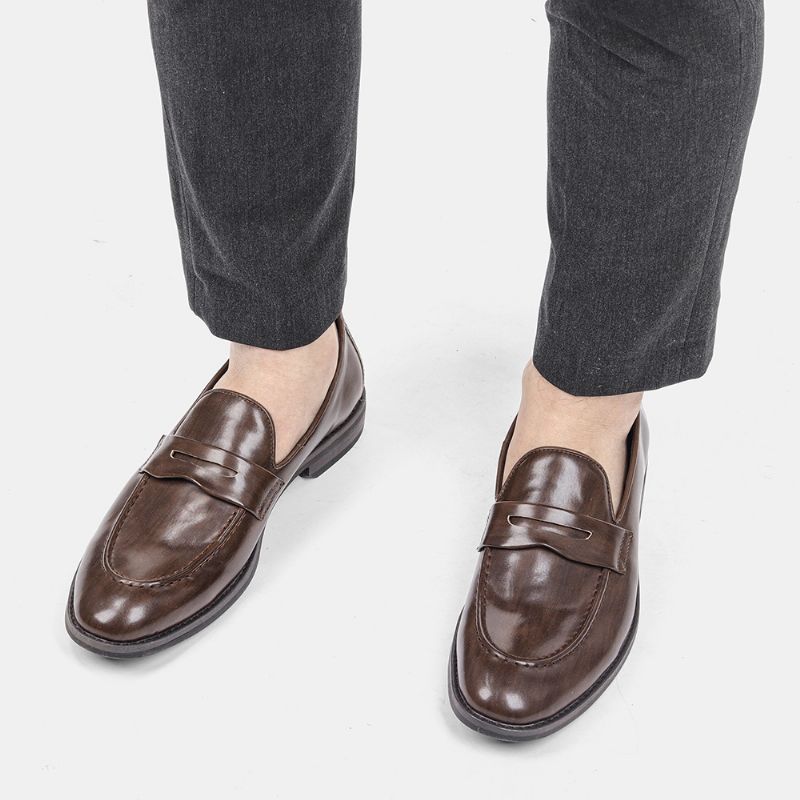 Herresko Plus Size Herre Afslappet Kjole Sko Slip On Penny Sko Sommer Køresko Loafers