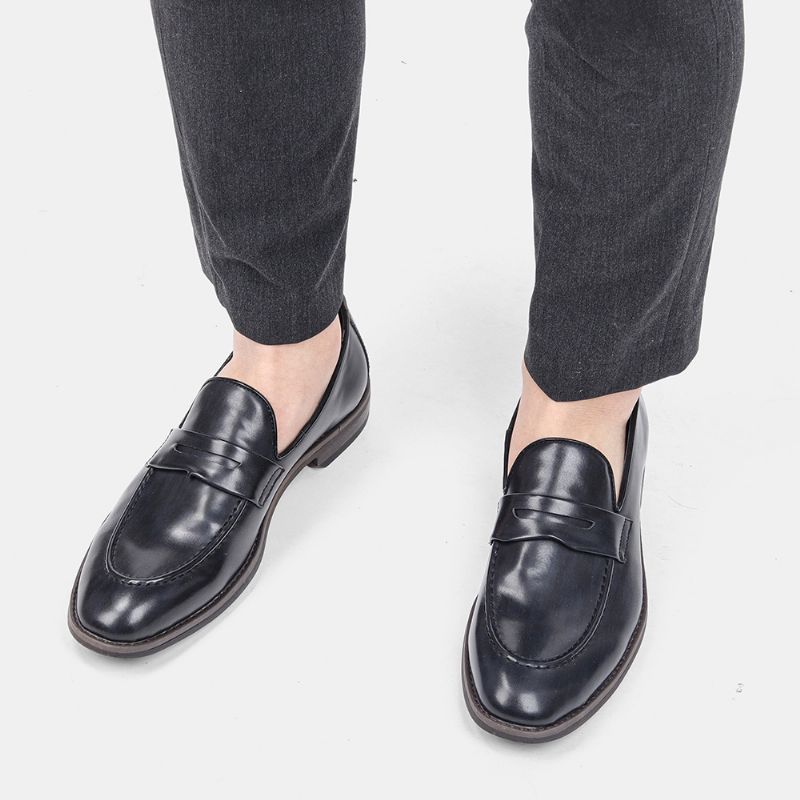 Herresko Plus Size Herre Afslappet Kjole Sko Slip On Penny Sko Sommer Køresko Loafers