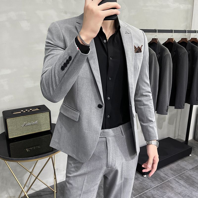 Mænd Slim Business Groomsmen Kjoler Suits Trend