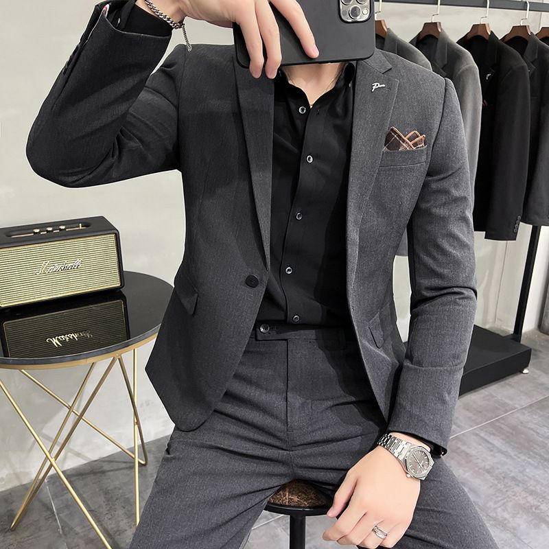 Mænd Slim Business Groomsmen Kjoler Suits Trend