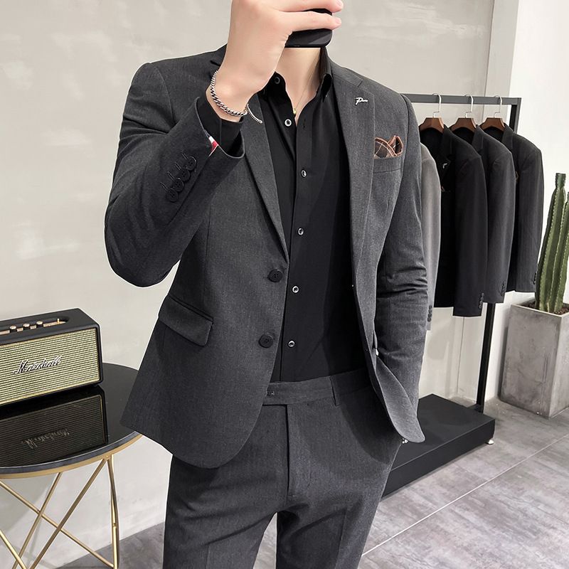 Mænd Slim Business Groomsmen Kjoler Suits Trend