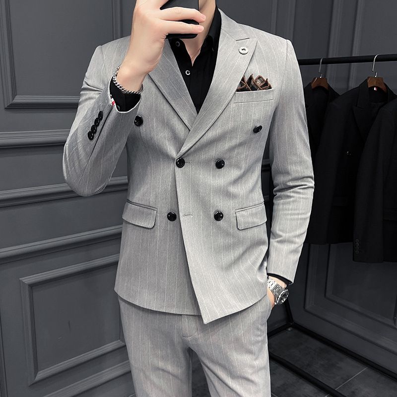 Mænd Slim Business Groomsmen Kjoler Suits Trend