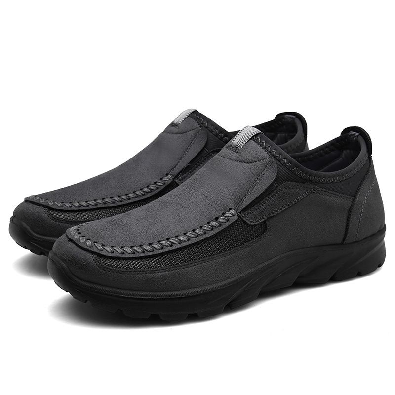 Nye Mænds Business Fritidssko Outdoor Loafers Slip-on Tyksålede Herresko Mode Flade Sko