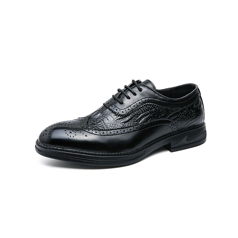 Plus Size Business Mænds Casual Dress Sko 46 Størrelse Autumn Gentleman Brogue Shoes Sko Trendy Sko