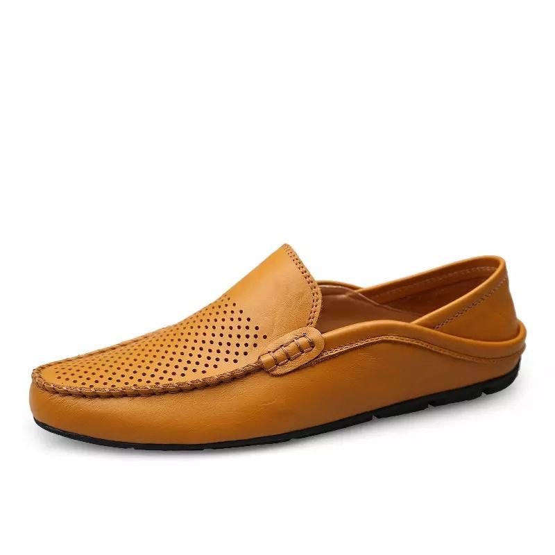 Plus Size Populære Herresko Slip-on Herre Kjole Sko Casual Peas Sko Okselæd Hule