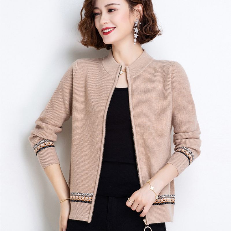 Strik Cardigan Dame Sweater 2023 Kort