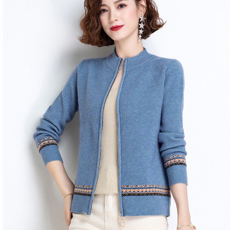 Strik Cardigan Dame Sweater 2023 Kort