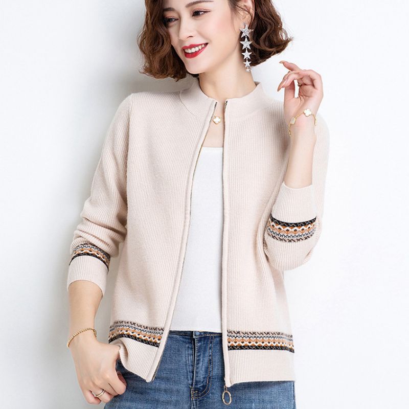 Strik Cardigan Dame Sweater 2023 Kort