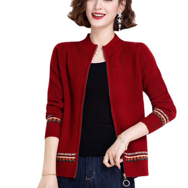 Strik Cardigan Dame Sweater 2023 Kort