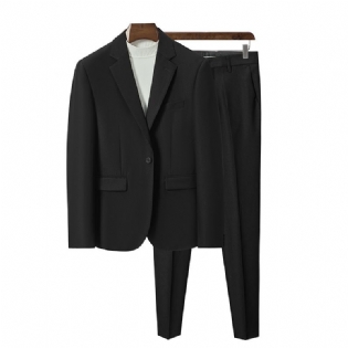 Suit Slim Fit Todelt Mænds Casual Business Flot Jakke