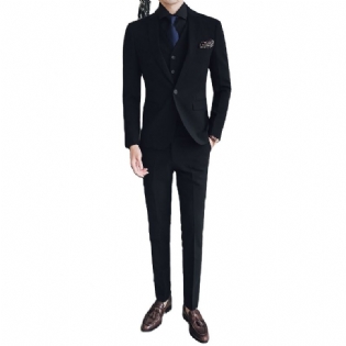 Suits Business Mænd To-radet Slim Fit Elastik