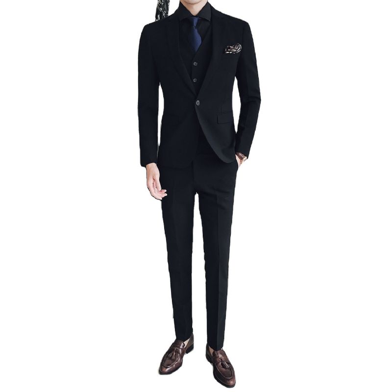 Suits Business Mænd To-radet Slim Fit Elastik