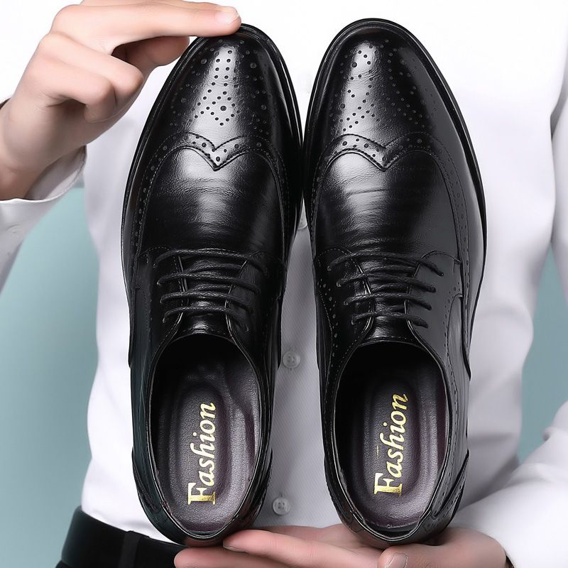 2023 Forår Ny Brogue Sko Herre Kjole Sko Plus Size Business Casual Mode Herresko 45-46-47