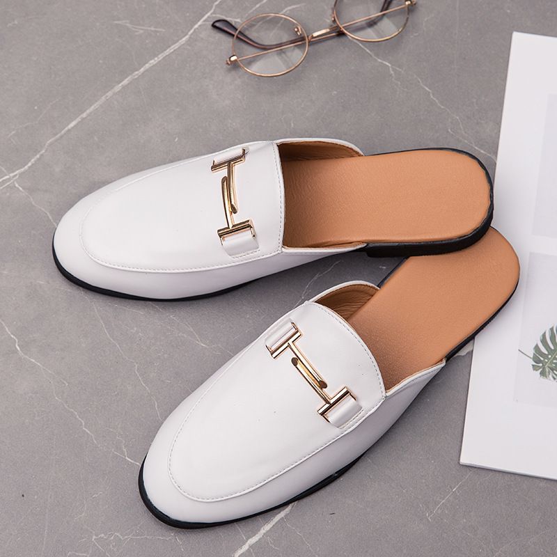 Baotou Hjemmesko Herre Sommer Slip-on Casual Sandaler Med Ærter