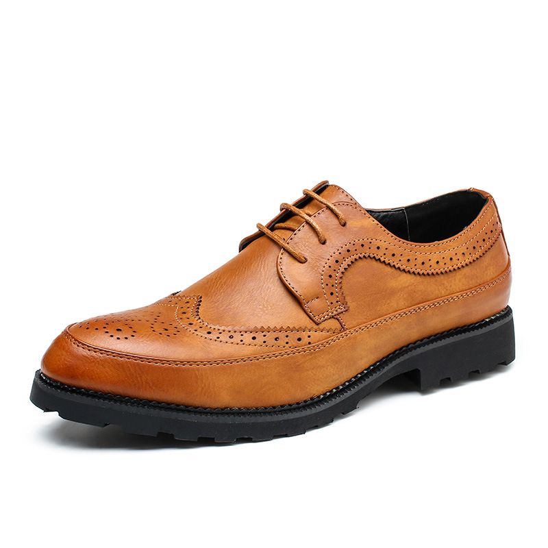 Brogue Sko Herresko New Fashion Business Kjole Sko Herre Stor Størrelse Oxford Sko 48