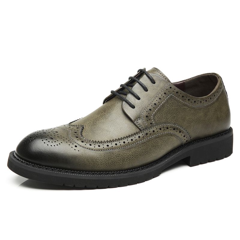 Brogues Carved Casual Shoes Retro Sko Til Mænd Formelle Business Dress Sko