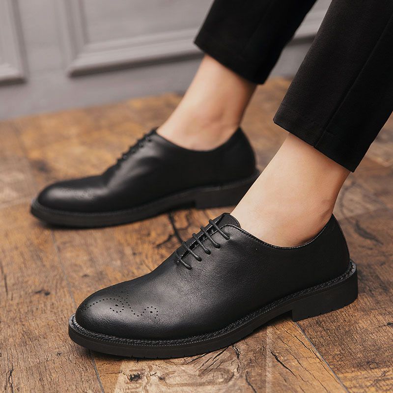 New Fashion Plus Size Formelle Oxford Sko Herre Brogues Casual Dress Sko Business Trendy Sko