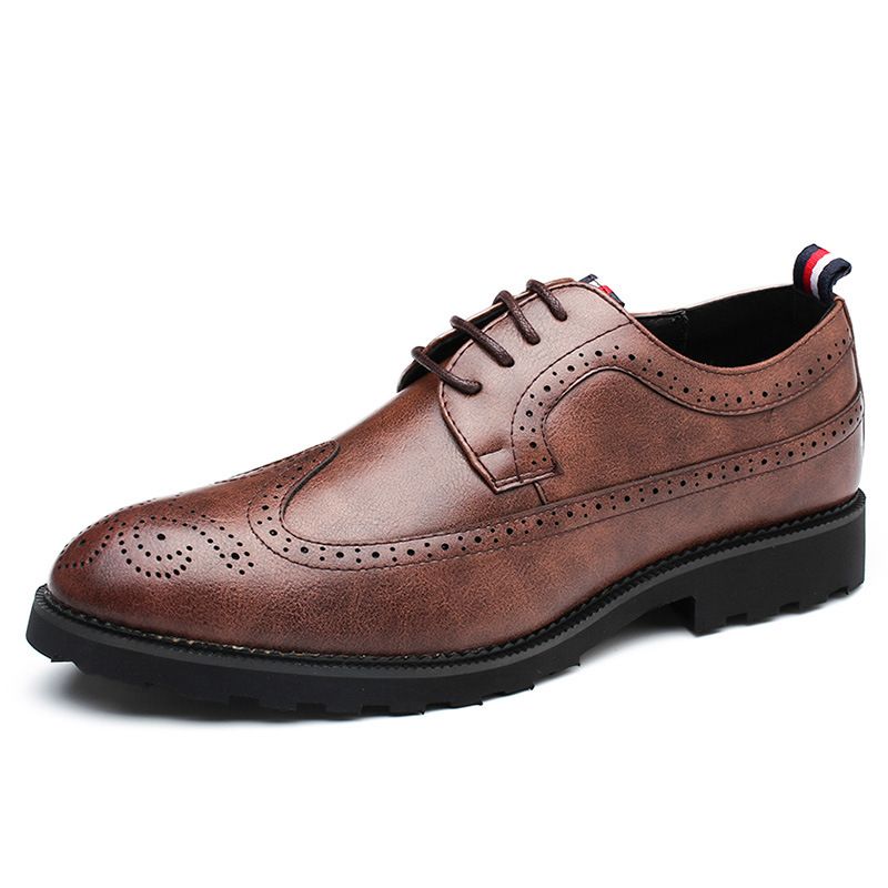 Nye Business Herresko Brogue Sko Udskårne Retro Trend Sko Herre Kjole Sko