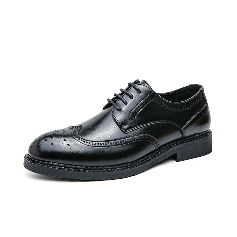 Nye Mænds Kjole Sko Herre 38-45 Størrelse Business Casual Blød Bund Sko Brogue Sko Bryllupssko