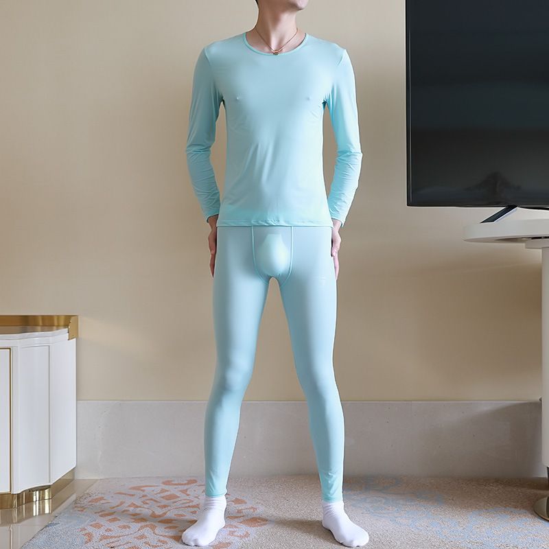 Mænds Loungewear Transparent Silkeagtig Åndbar Cool Letvægtssport