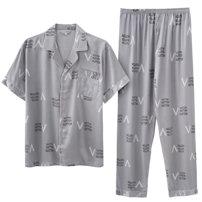 Silkepyjamas Herresæt Loungewear